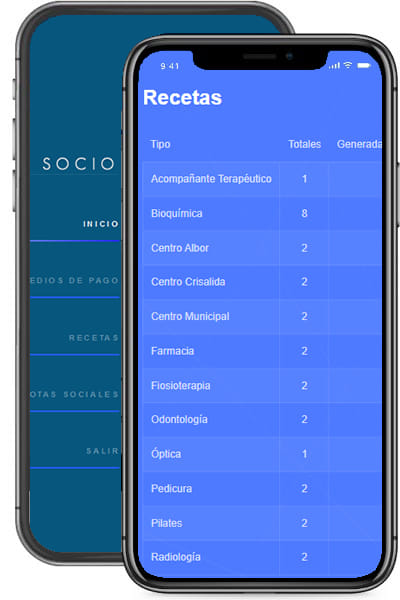 web de socios